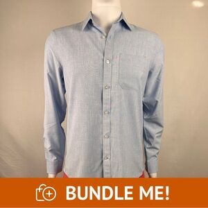 NWOT Mack Weldon AIRFLEX Shirt – Small - Crosshatch Blue